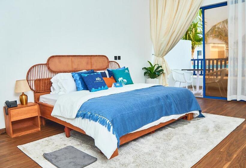 اتاق استاندارد با چشم‌انداز استخر, Ziba Beach Resort Lagos, Nigeria