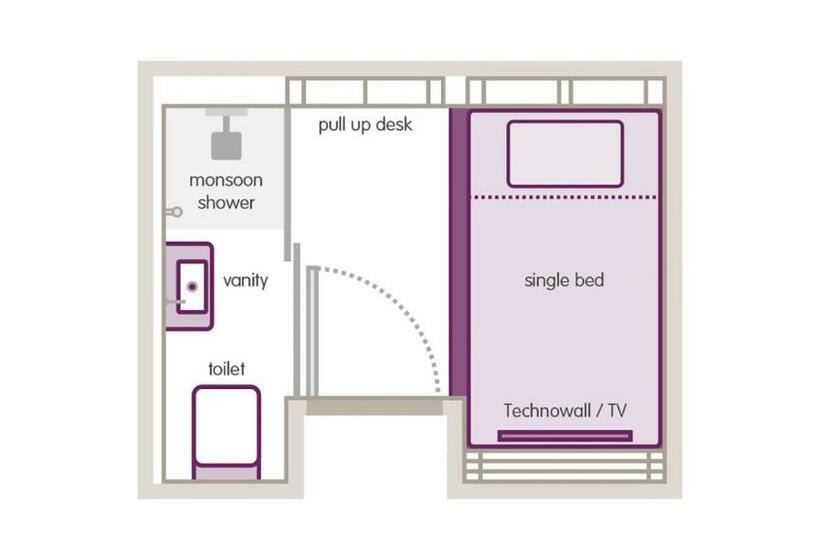 Habitación Estándar Individual, Yotelair London Gatwick Airport