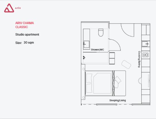 수피리어 스튜디오, Ariv Apartments Zug