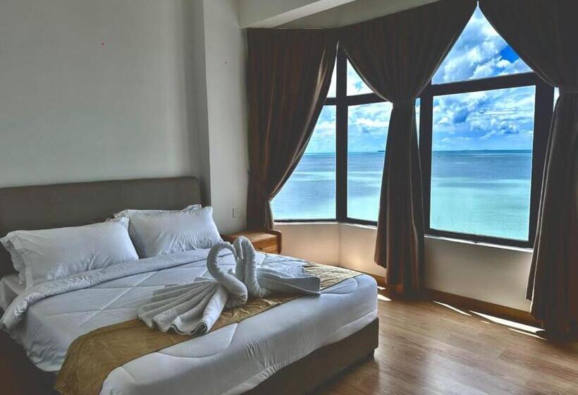 آپارتمان 1 خوابه با چشم‌انداز دریا, Mutiara Melaka Beach Resort By Tzwan