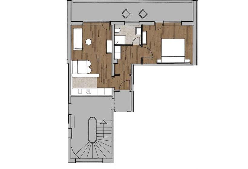 آپارتمان 1 خوابه, Goldvogel Apartments