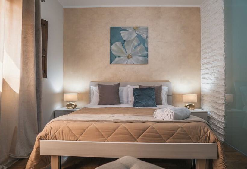 اتاق استاندارد با تخت دوبل و چشم‌انداز دریا, Villa La Lumia B&b Suites & Apartments