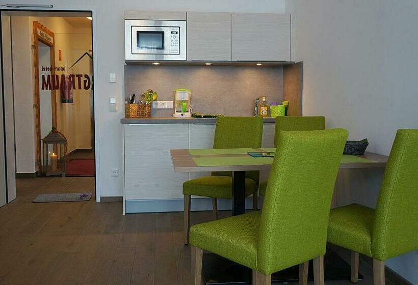 آپارتمان 1 خوابه با بالکن, Aparthotel Bergtraum