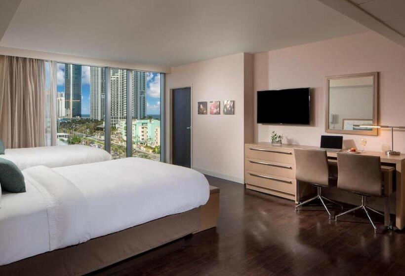 استودیوی استاندارد با چشم‌انداز دریا, Residence Inn Miami Sunny Isles Beach