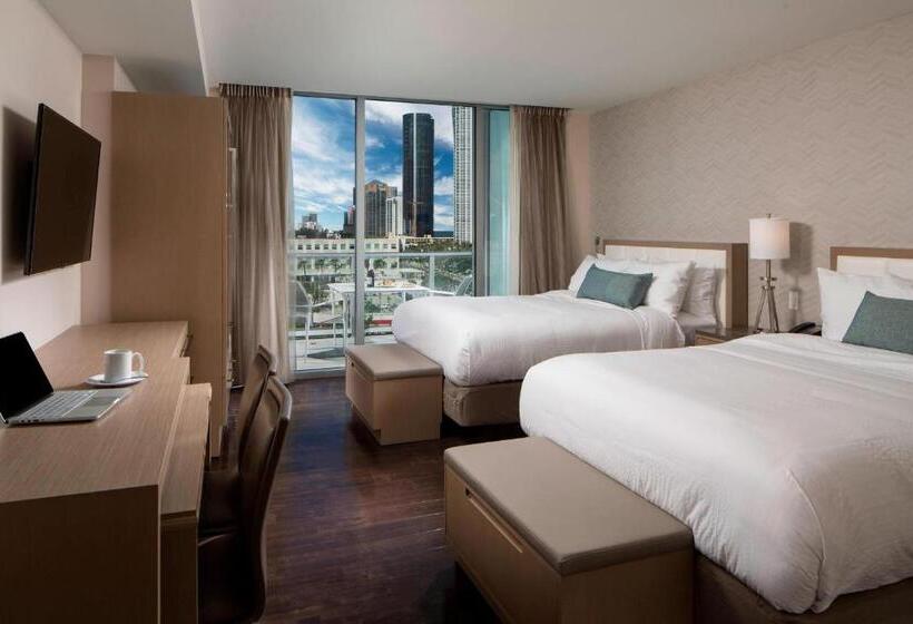 استودیوی استاندارد با تخت دو نفره بزرگ, Residence Inn Miami Sunny Isles Beach