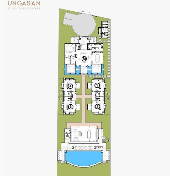 ویلای 5 خوابه, The Ungasan Clifftop Resort