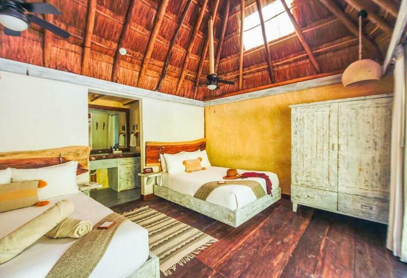 اتاق استاندارد با چشم‌انداز باغ, Villa Pescadores Tulum