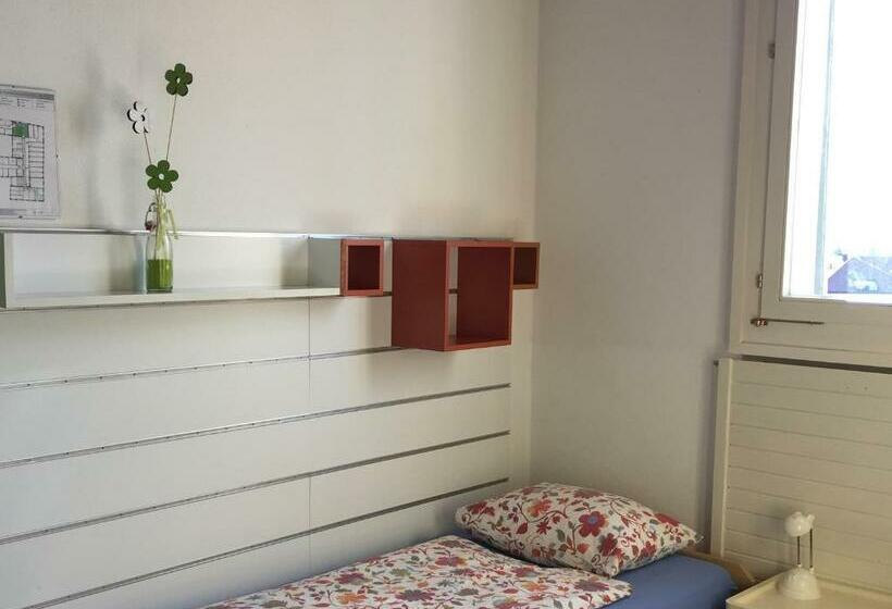اتاق استاندارد یک تخته با سرویس بهداشتی مشترک, Ostello Montebello   Bellinzona Youth Hostel
