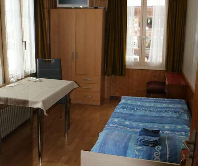 اتاق استاندارد یک تخته با سرویس بهداشتی مشترک, Restaurant Stechelberg Bed & Breakfast