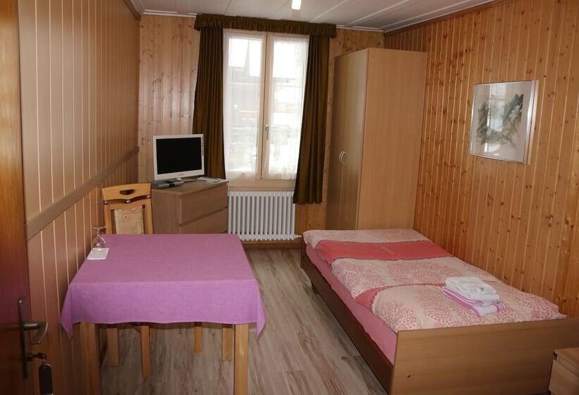 اتاق استاندارد یک تخته با سرویس بهداشتی مشترک, Restaurant Stechelberg Bed & Breakfast