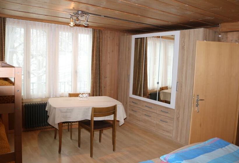 اتاق خانوادگی با سرویس بهداشتی مشترک, Restaurant Stechelberg Bed & Breakfast