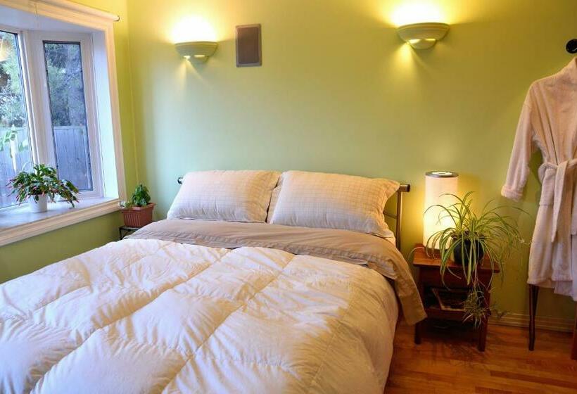 اتاق استاندارد با چشم‌انداز باغ, Mediterranean Edmonton Bnb