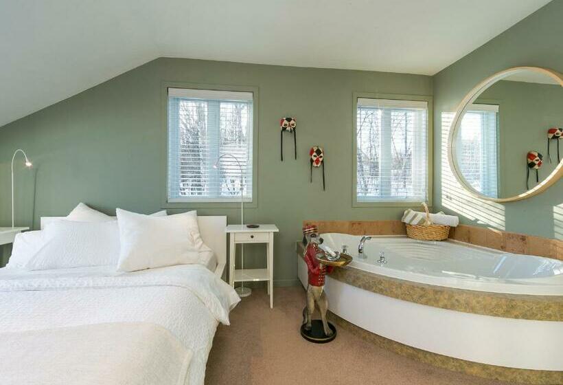 اتاق استاندارد با وان آب گرم, Auberge Des Eaux Vives