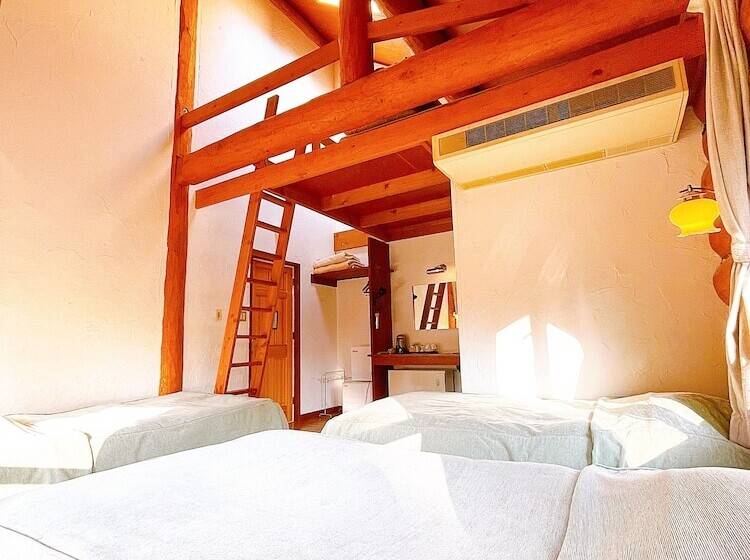 اتاق استاندارد سه نفره, Hakuba Pension & Log Hotel Meteor