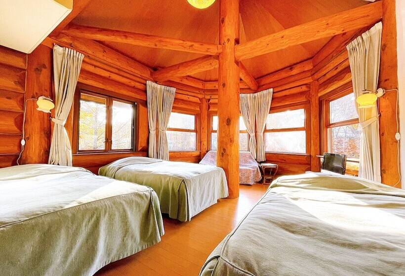 اتاق استاندارد سه نفره, Hakuba Pension & Log Hotel Meteor
