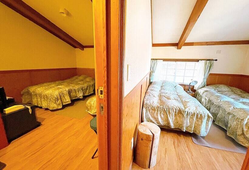 اتاق استاندارد چهار تخته, Hakuba Pension & Log Hotel Meteor