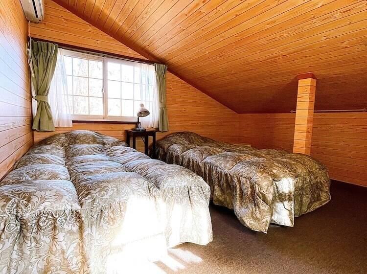 اتاق استاندارد با سرویس بهداشتی مشترک, Hakuba Pension & Log Hotel Meteor