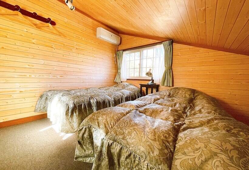 اتاق استاندارد با سرویس بهداشتی مشترک, Hakuba Pension & Log Hotel Meteor
