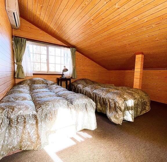 اتاق استاندارد با سرویس بهداشتی مشترک, Hakuba Pension & Log Hotel Meteor