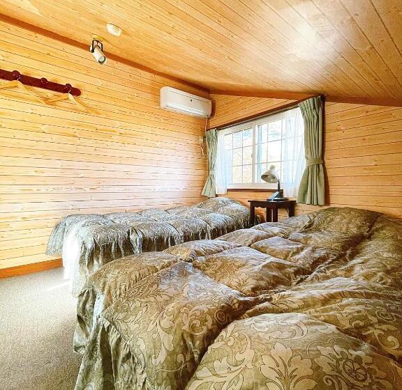 اتاق استاندارد با سرویس بهداشتی مشترک, Hakuba Pension & Log Hotel Meteor