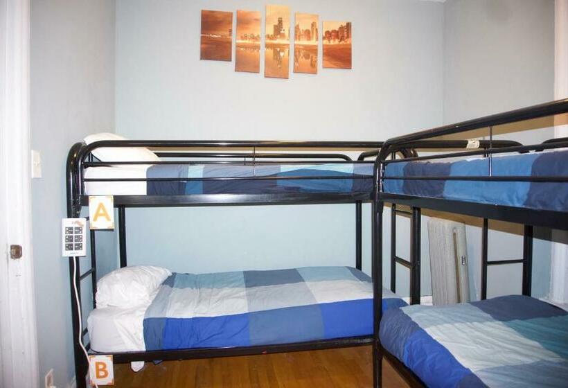 تختخواب در اتاق مشترک, Wrigley Hostel   Chicago