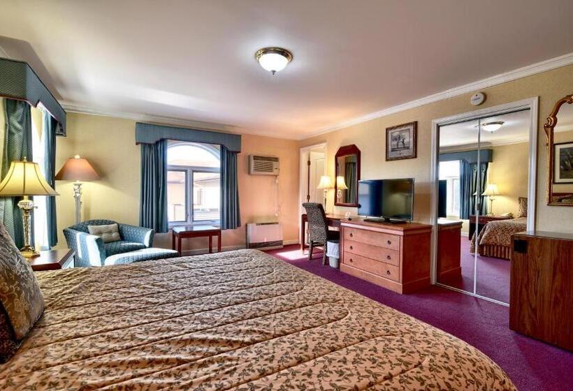 اتاق لوکس با تخت بزرگ, Roosevelt Inn & Suites Saratoga Springs