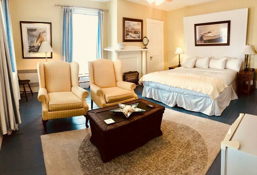 اتاق استاندارد با تخت دوبل و چشم‌انداز دریا, Treadwell Inn