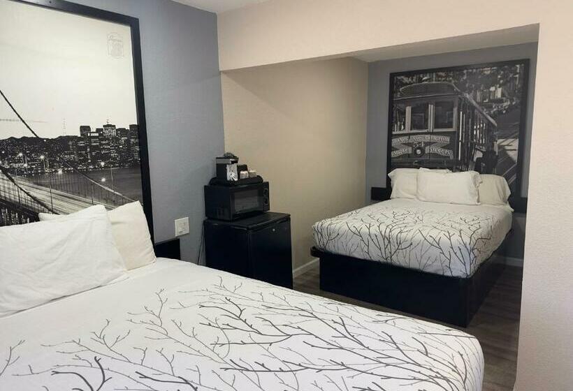 اتاق استاندارد با 2 تخت دوبل, Western Village Inn Newly Renovated