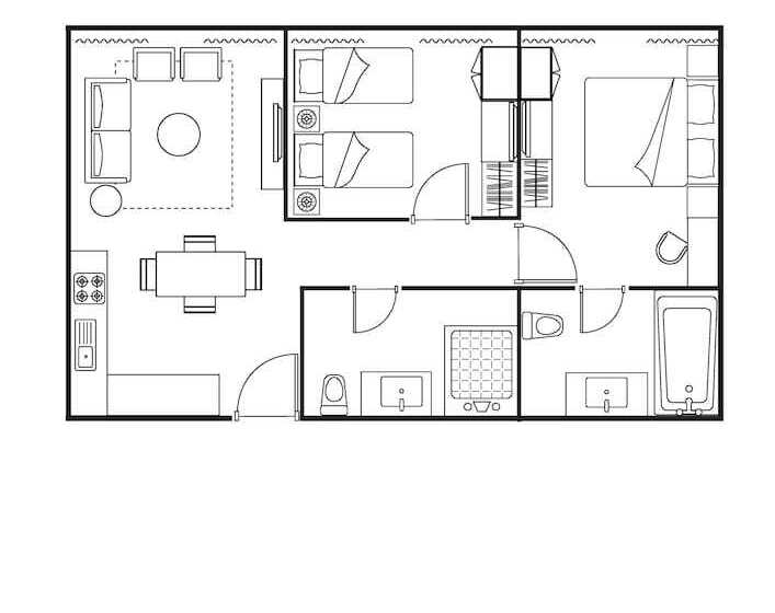 2 Bedroom Premium Apartment, Somerset Kencana Jakarta
