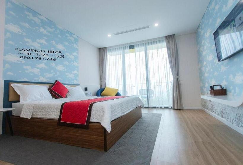 آپارتمان 1 خوابه با چشم‌انداز دریا, Flamingo Ibiza Hai Tien