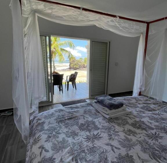 اتاق لوکس با بالکن و چشم‌انداز دریا, Salama Eco Lodge And Hostel
