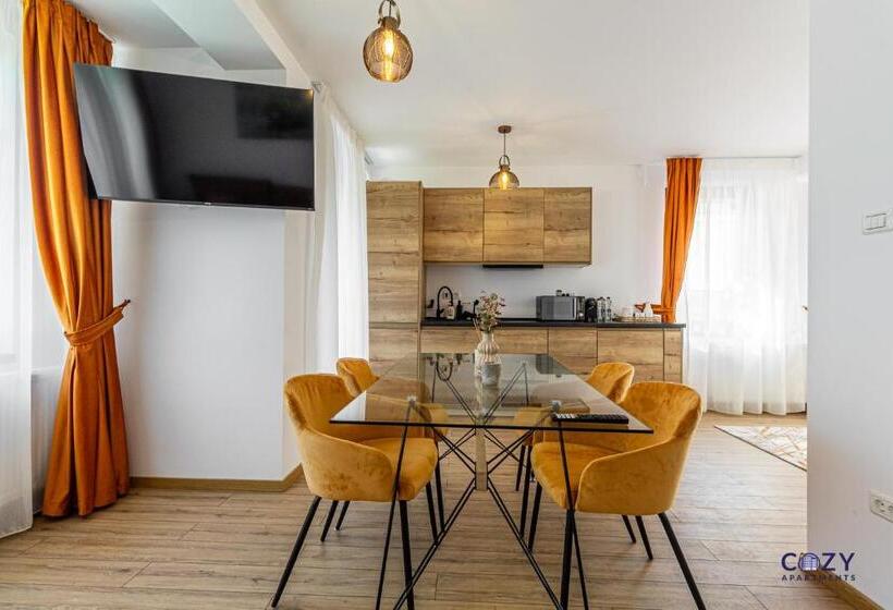سوییت با چشم‌انداز کوه, Cozy Brand New Boutique Aparthotel Brasov