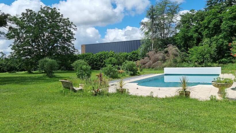 اتاق استاندارد با چشم‌انداز باغ, Bergerac Chambres D Hôtes Ibis D Or