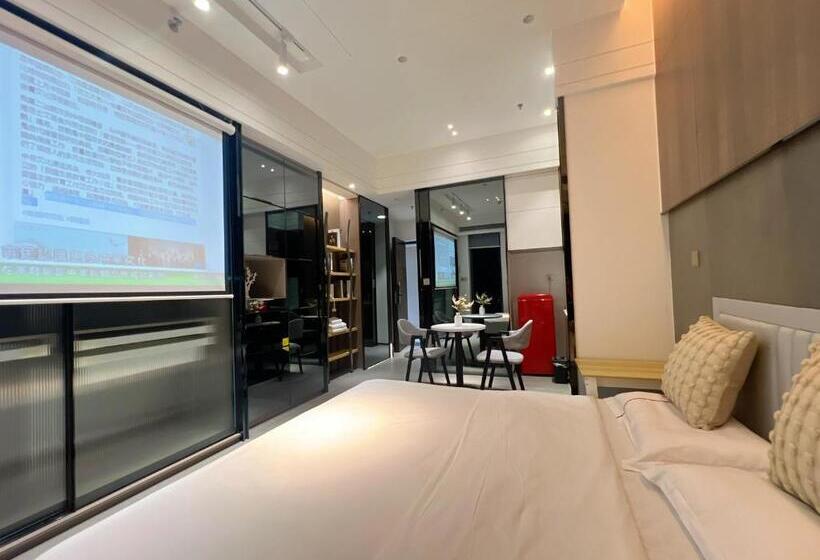 带1个卧室的带阳台的公寓, Zhongshan Perth Hotel Apartment   Shiqi Wanxianghui Branch
