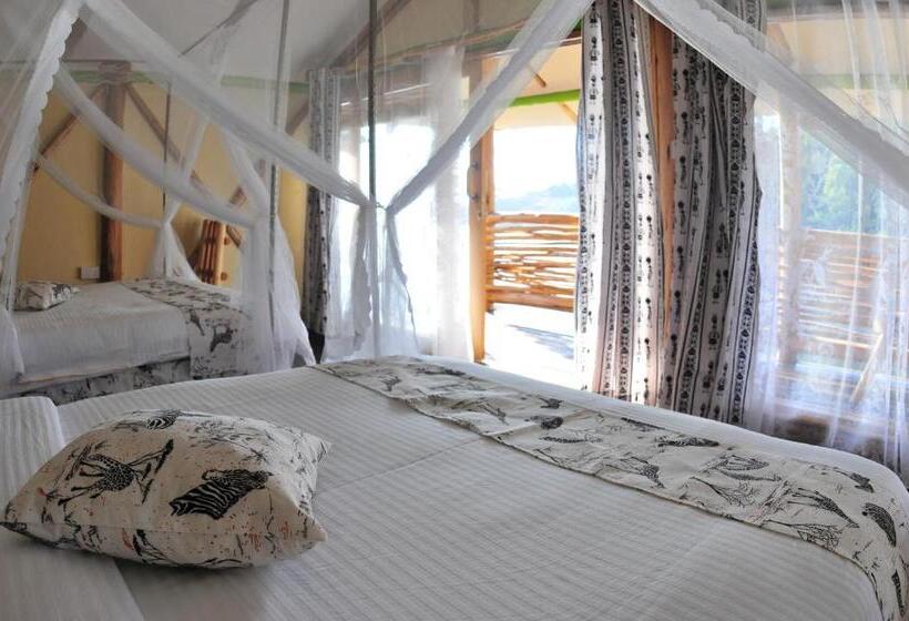 اتاق استاندارد با تخت بزرگ, Lake Bunyonyi Rock Resort