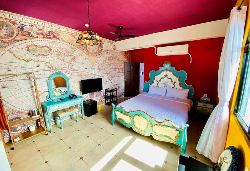 اتاق لوکس با چشم‌انداز دریا, 綠島寧靜海潛水 城堡館 Twinkleocean Diving Hostel