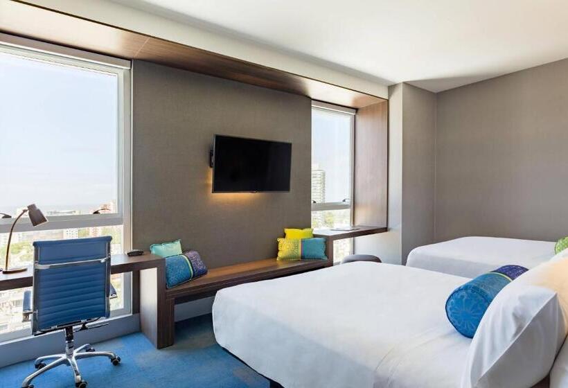 اتاق استاندارد با چشم‌انداز شهر, Aloft Montevideo Hotel Marriott International