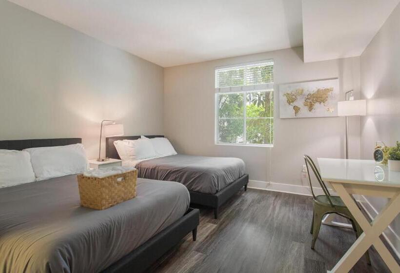 اتاق استاندارد با بالکن, Santa Monica 2bedrooms Pool&gym&free Parking
