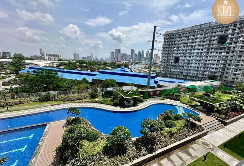 آپارتمان 1 خوابه با چشم‌انداز استخر, Kize Staycation
