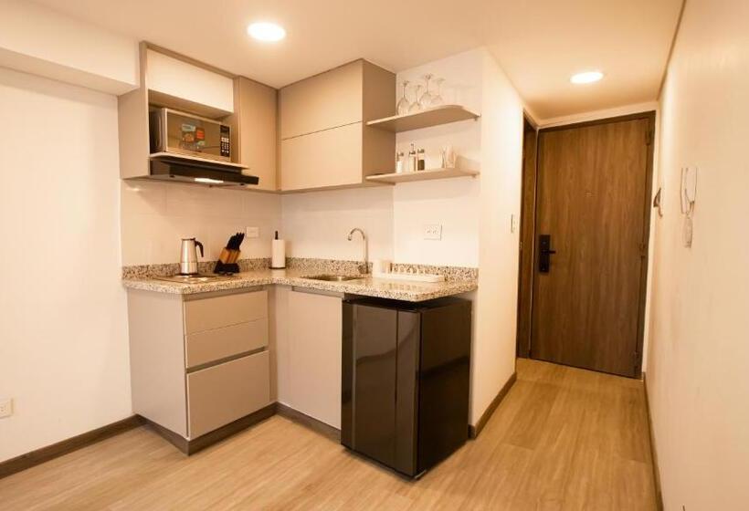 آپارتمان دوبلکس 1 خوابه, Malu Apartaestudios Cerca Al Movistar Arena