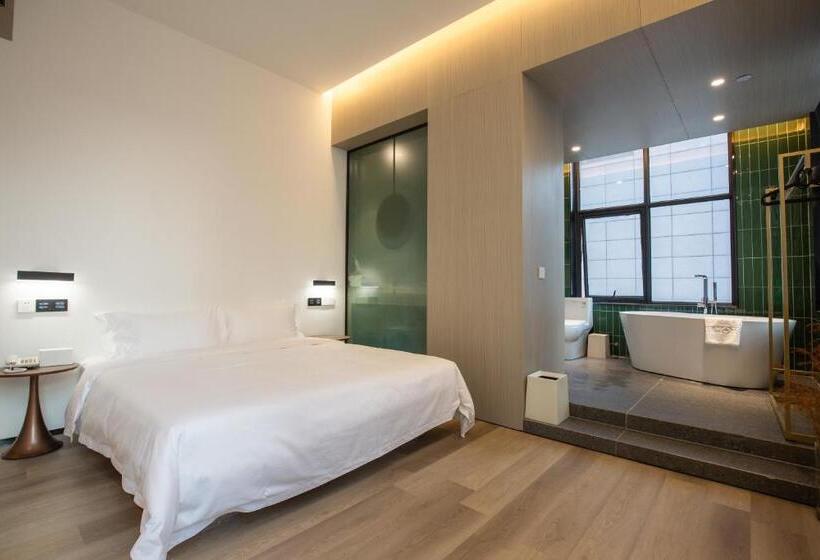Habitació Deluxe Llit King, 安季酒店 新塘南站店