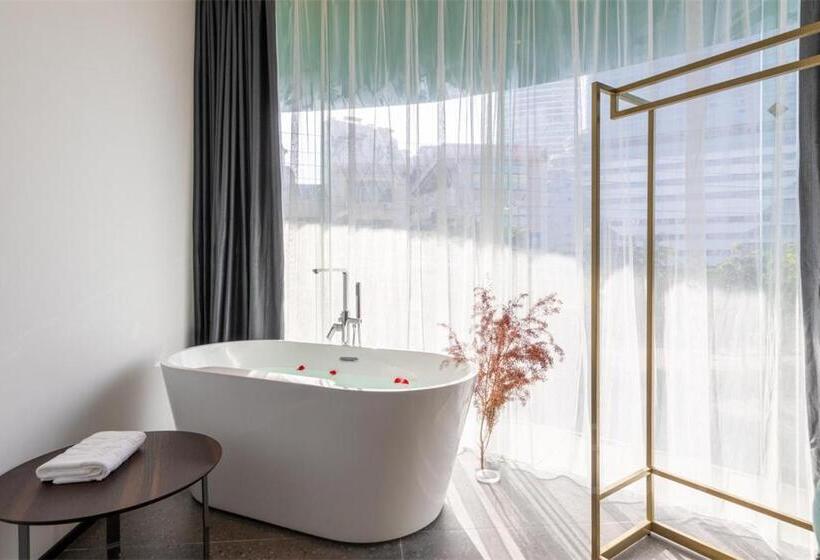 Habitació Deluxe Llit King, 安季酒店 新塘南站店