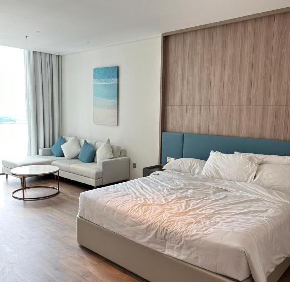 اتاق استاندارد با تخت بزرگ, Trạm Space   Khách Sạn Căn Hộ View Biển