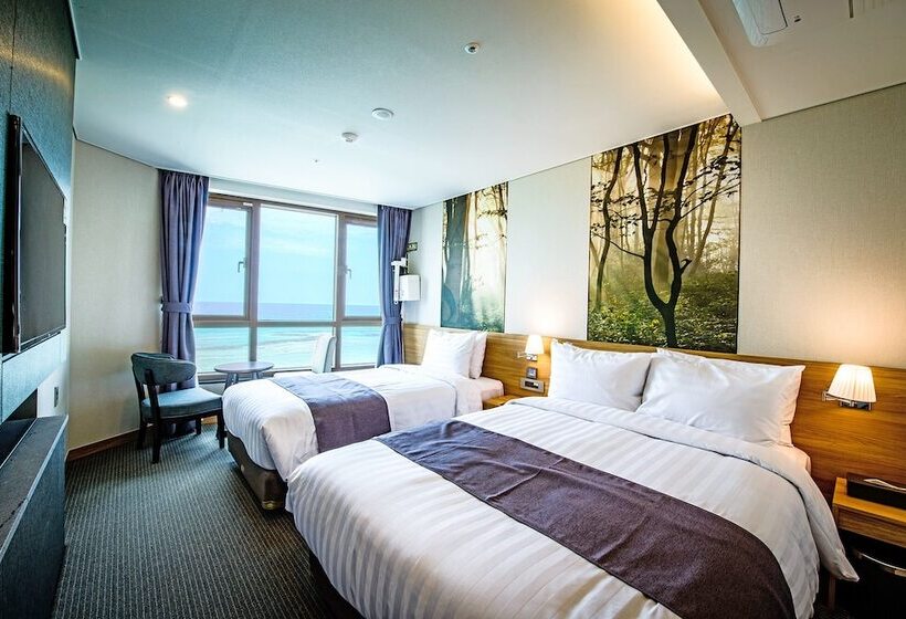 اتاق لوکس با چشم‌انداز دریا, Utop Ubless Hotel Jeju