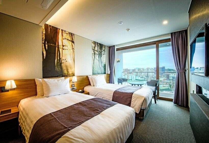 اتاق استاندارد با چشم‌انداز شهر, Utop Ubless Hotel Jeju