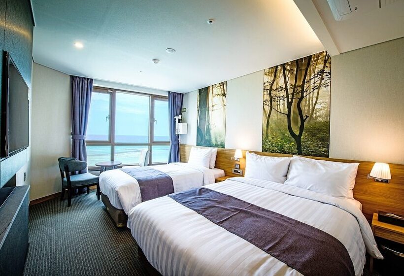 اتاق لوکس با چشم‌انداز دریا, Utop Ubless Hotel Jeju