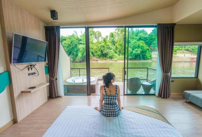 豪华房间带漩涡浴缸, Binlha Raft Resort