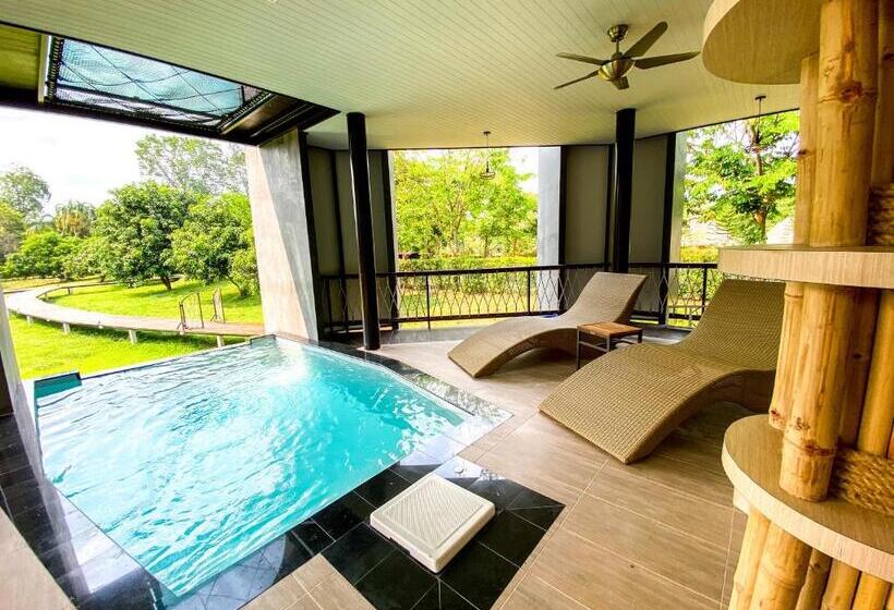 别墅: 1间卧室带游泳池, Binlha Raft Resort