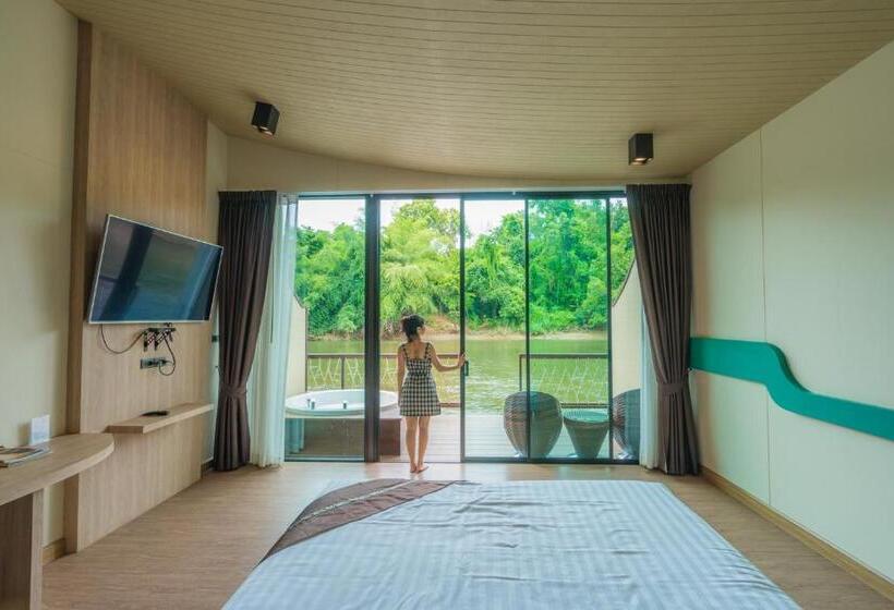 豪华房间带漩涡浴缸, Binlha Raft Resort