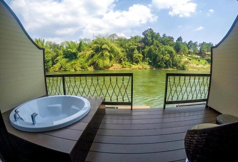 豪华房间带漩涡浴缸, Binlha Raft Resort